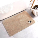 Cotton Fiber Bath Mat Super Absorbent Bathroom Carpets Rugs Bathtub Floor Mat Doormat For Shower Room Toilet Bathroom Mat 4 Size