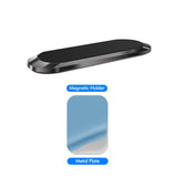 TKEY Magnetic Car Phone Holder mini Strip Paste Stand For iPhone Samsung Xiaomi Wall Zinc Alloy Magnet GPS Car Mount Dashboard