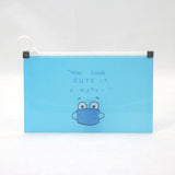 Portable Small Transparent Plastic Storage Bins Holder Mask Case Face Cover Organizer Box Face Shield Reusable Storage Folder