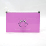 Portable Small Transparent Plastic Storage Bins Holder Mask Case Face Cover Organizer Box Face Shield Reusable Storage Folder