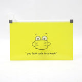 Portable Small Transparent Plastic Storage Bins Holder Mask Case Face Cover Organizer Box Face Shield Reusable Storage Folder