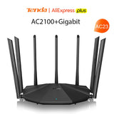 Tenda AC23/AC11 Gigabit Dual Band 2.4G 5.0GHz 12AC  Wireless Wifi Router WIFI Repeater 5*6dBi High Gain Antennas Wider Coverage