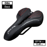 WEST BIKING Bike Saddle Silicone Cushion PU Leather Surface Silica Filled Gel Comfortable Cycling Seat Shockproof Bicycle Saddle