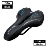 WEST BIKING Bike Saddle Silicone Cushion PU Leather Surface Silica Filled Gel Comfortable Cycling Seat Shockproof Bicycle Saddle