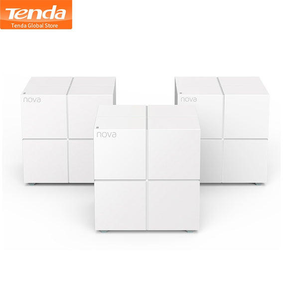 Tenda MW6 Whole Home Mesh Wireless WiFi System with 11AC 2.4G/5.0GHz WiFi Wireless Router and Repeater, APP Remote Manage