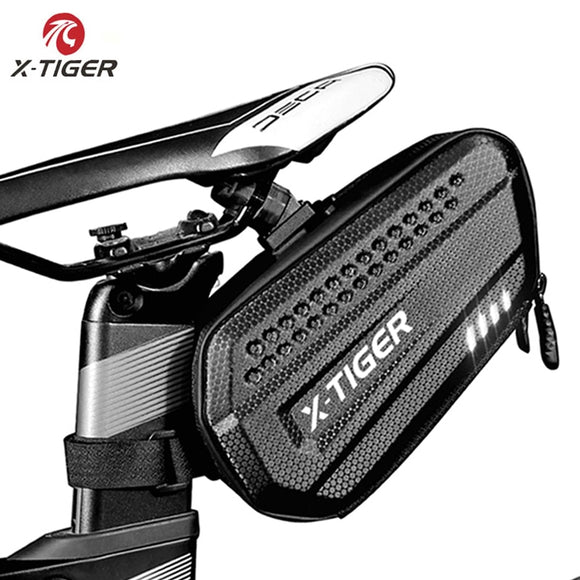 X-TIGER Bike Bag Rainproof MTB Bike Saddle Bag For Cycling Seatpost Large Capatity Shockproof Rear Bicycle Bag Accessories