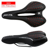 WEST BIKING Comfortable Bicycle Saddle MTB Mountain Road Bike Seat Soft PU Leather Hollow Cushion Bike Part Accessories