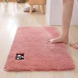 Cotton Fiber Bath Mat Super Absorbent Bathroom Carpets Rugs Bathtub Floor Mat Doormat For Shower Room Toilet Bathroom Mat 4 Size
